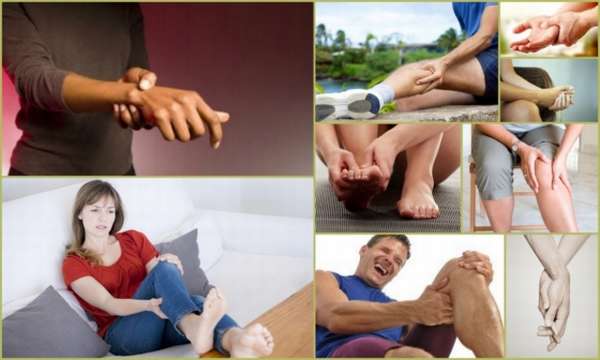 Спазмы или судороги мышц ног и рук