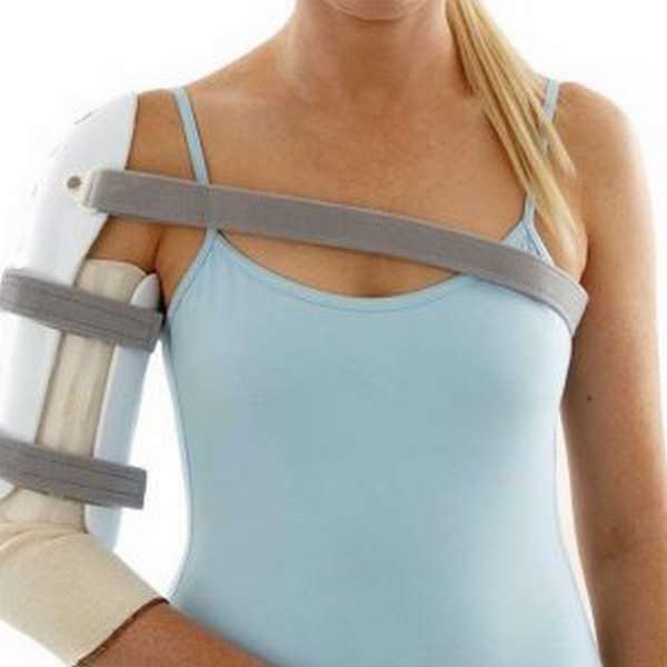 Клиновидная подушка при переломе плеча фото