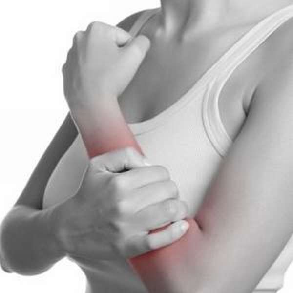 Растяжение мышечной ткани на руке